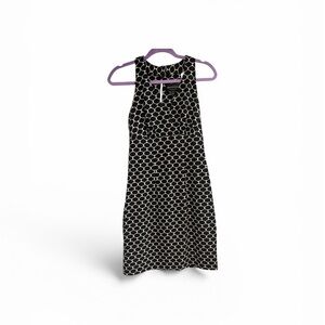 connected apparel Black and White Polka Dot Dress